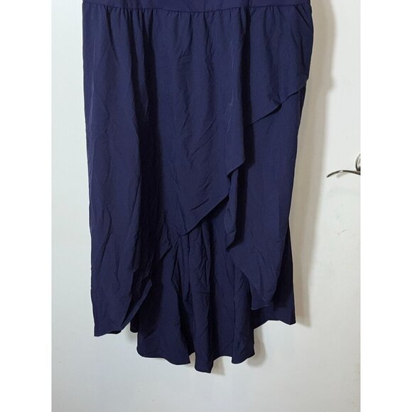 NWT Halara Navy Blue Breezeful Flowy Asymmetric Midi Dress Size 3x Womens - Picture 4 of 8
